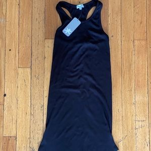 NWT Splendid Long Black Razor Back Tank, Size Medium